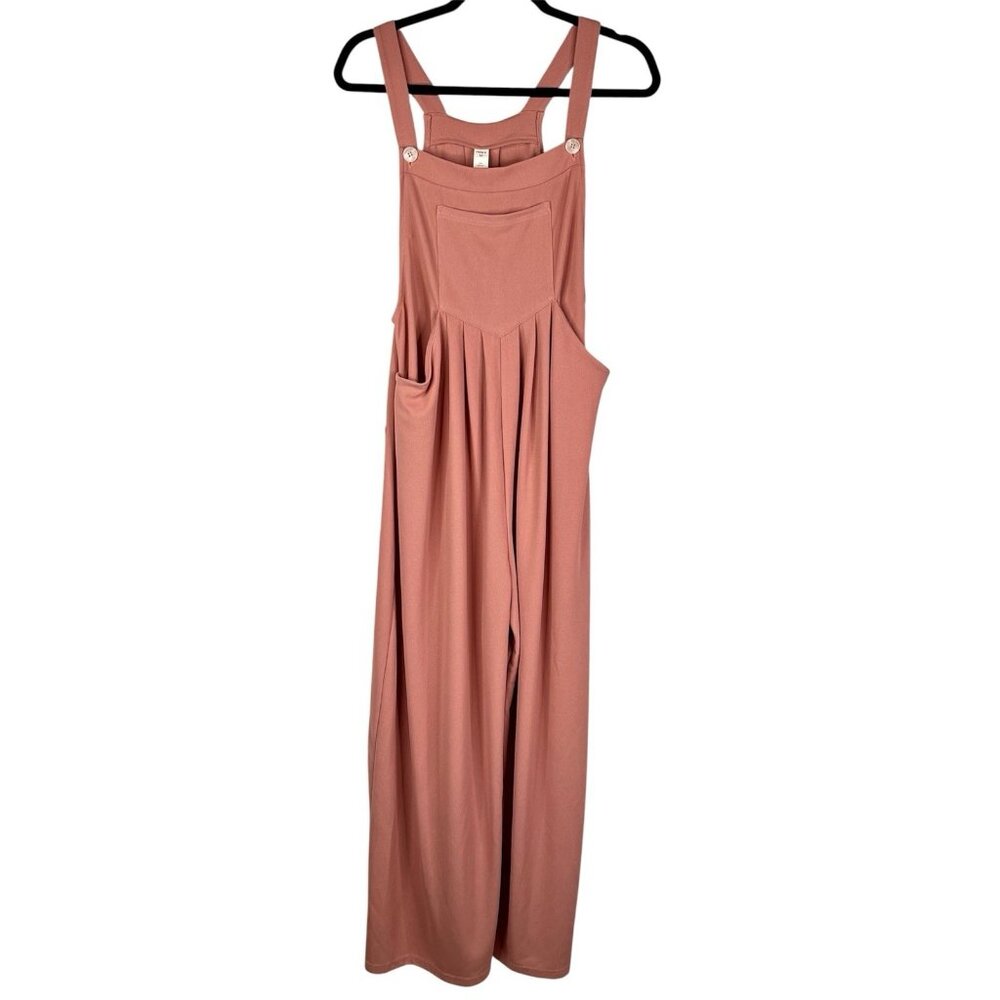 HALARA Mauve Dusty Rose Wide-Leg Jumpsuit Overalls
